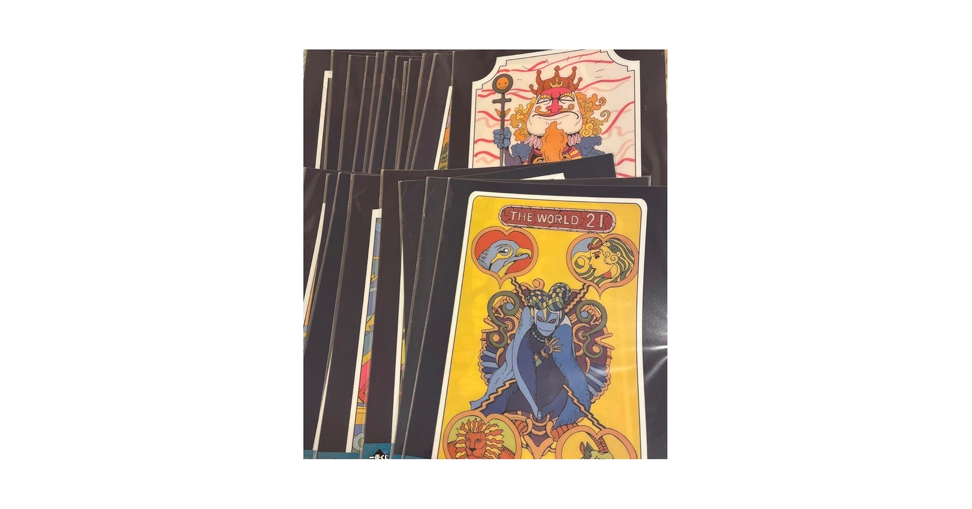 レア!! ジョジョの奇妙な冒険 ビジュアルシート フルコンプ タロットカード ジョジョの奇妙な冒険 ビジュアルシート 一番くじ L賞 10枚