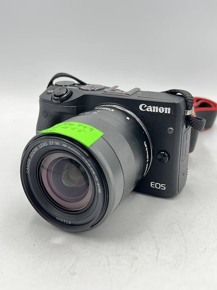 Canon EOS M3 本体 EF-M 18-55 バッテリー Amazon.com : Canon EOS M3 Mirrorless Camera Kit with EF-M 18