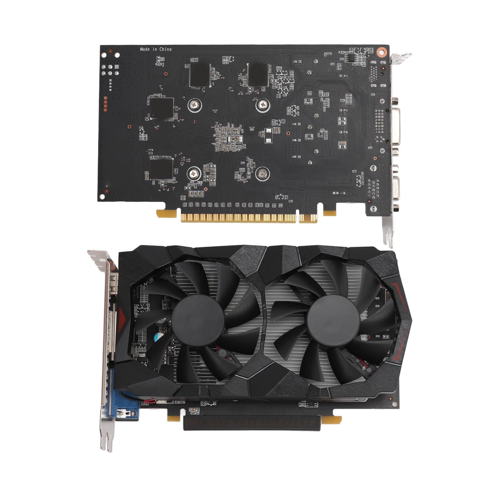 GOWENIC Scheda Grafica 4GD5, Scheda Grafica da Gioco GDDR5 da 4 GB a 128 Bit con 4 GB di Memoria Video Dedicata e Doppie Ventole di Raffreddamento, Scheda Grafica da Gioco Silenziosa con