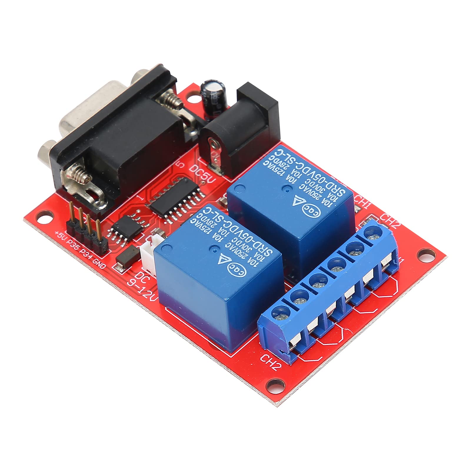 Single Button Serial Controller Buy Relay Module SR‑10 Dual Channel Delay Relay Board 4A Serial Port ...