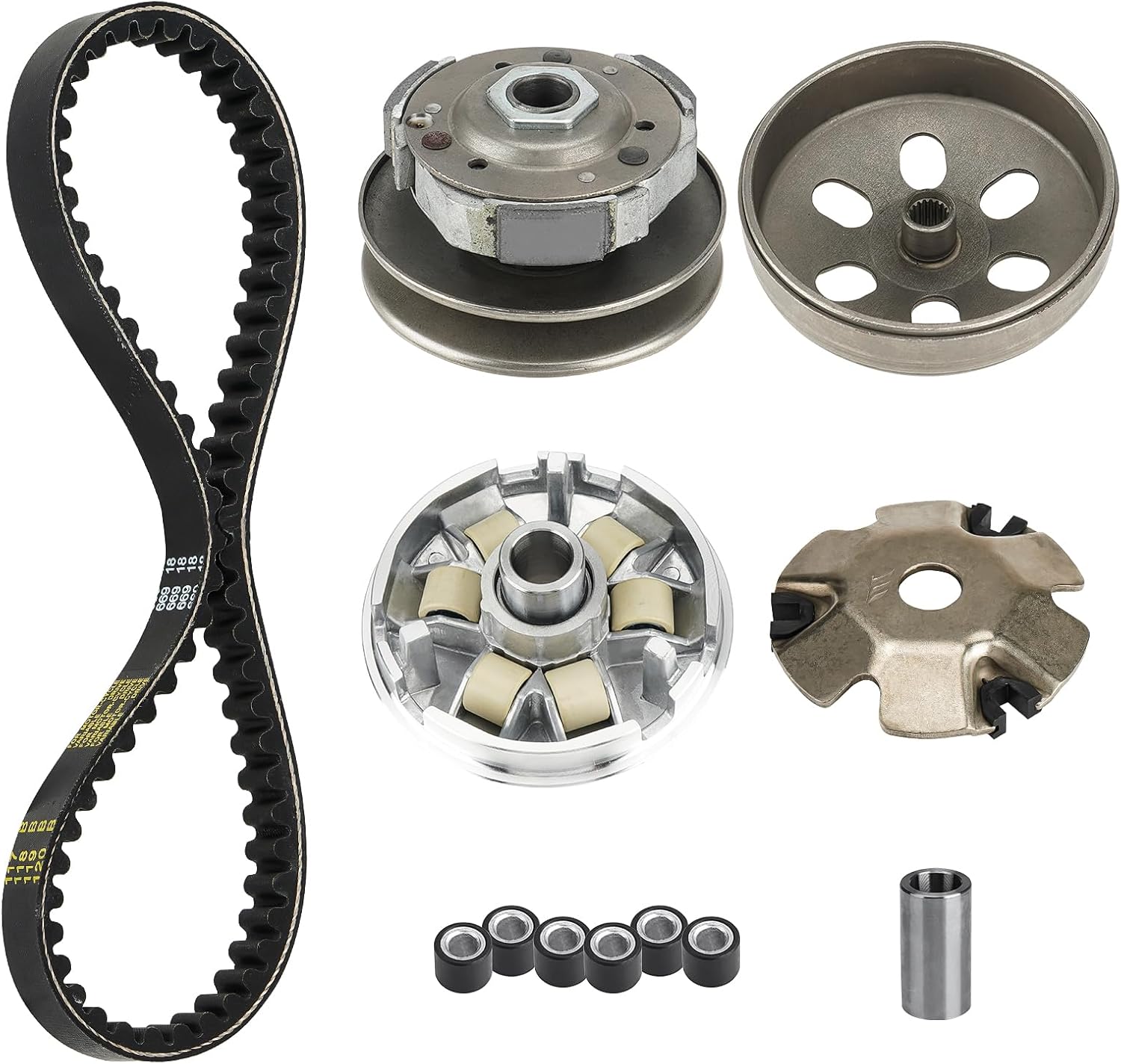 Fit For GY6 150cc Clutch and Variator Assembly Set with 842 belt for GY6 125cc And 150cc 4-Stroke Engine Scooter ATV Taotao Roketa Sunl