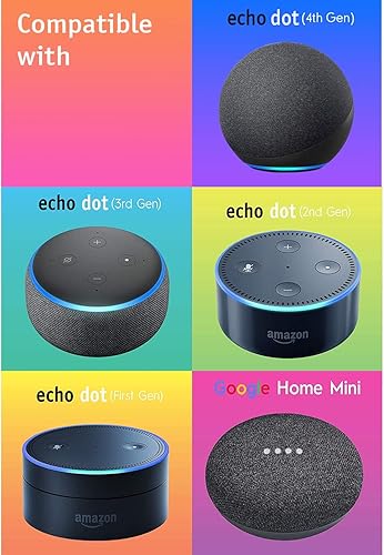 Miniatura 5 de Soporte de mesa para altavoz inteligente (erizo)  Soporte decorativo para Tienda Echo Dot o Google Home Mini  Diseño portátil, sin interferencias de