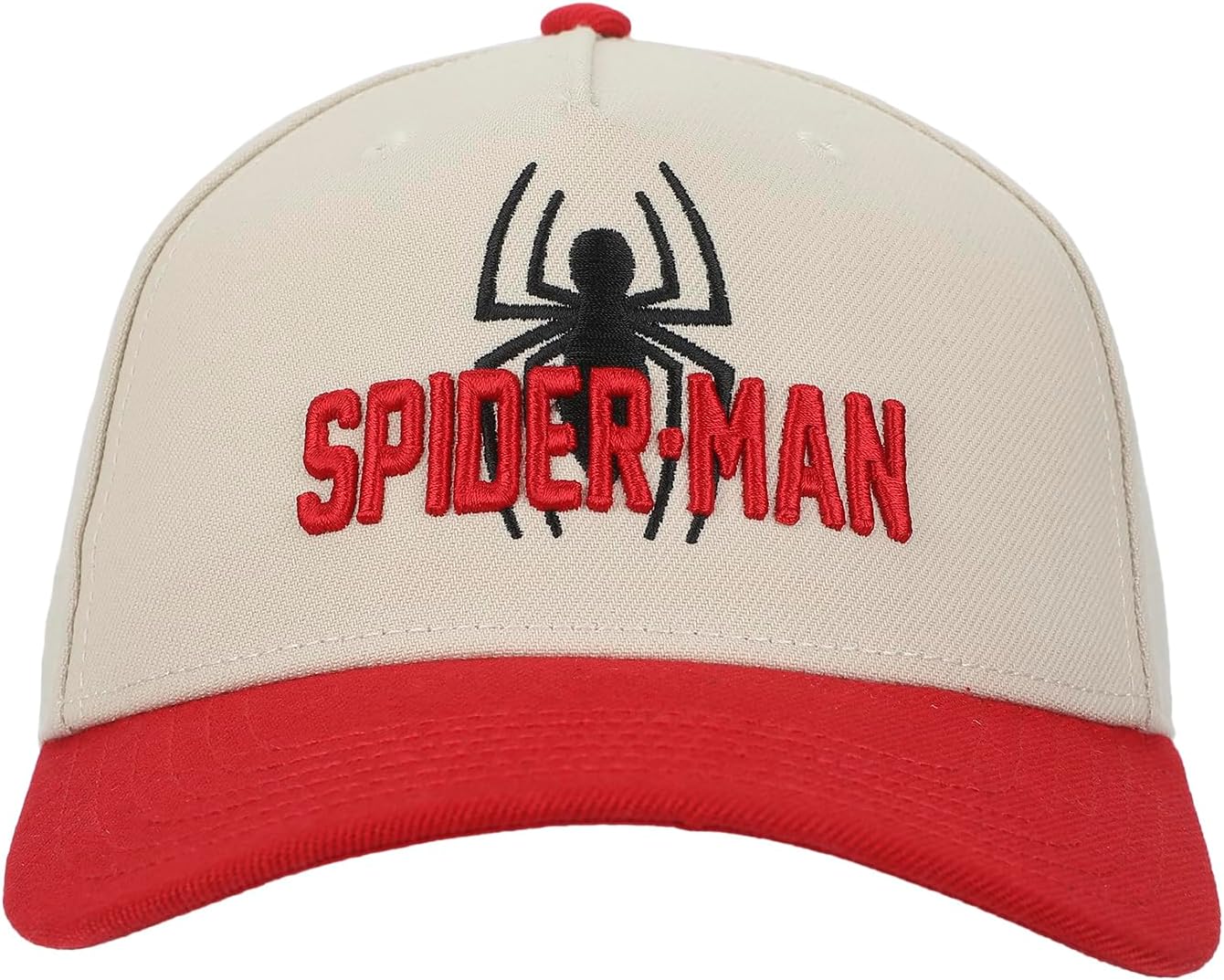 Ultimate Spider-Man Spider Logo Men's White & Red A-Frame Snapback Hat - Image 2
