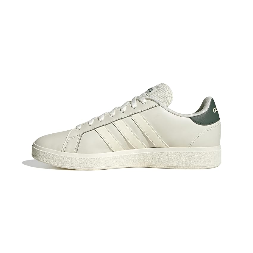 adidas Grand Court Base 2.0 Shoes, Scarpe Uomo, Orbit Grey/off White/Legend Ivy, 46 2/3 EU