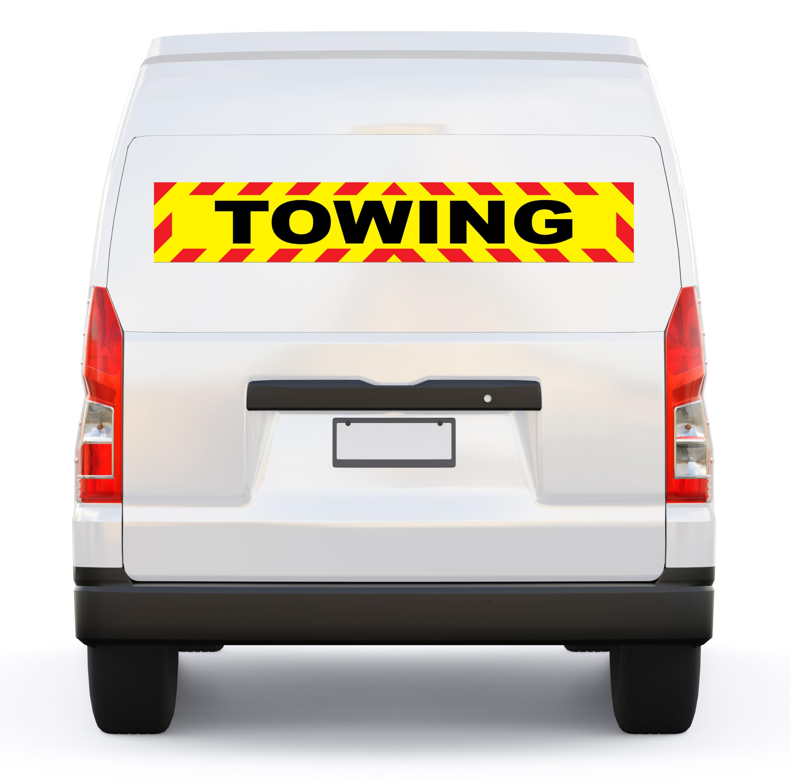 Highways Towing Vehicle Warning Sign Magnetic 500mm x 90mm for Lorry HGV Trailer Vehicle External Grade