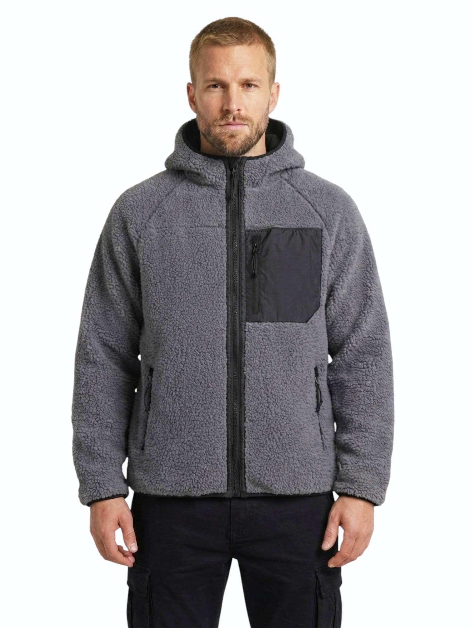 Brandit Teddyfleece Work Jacket 15Y, Farbe: anthracite, Größe: S