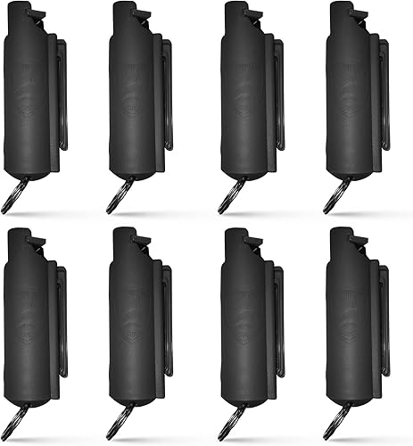 Llavero en spray de pimienta de acción rápida, máxima resistencia MC 1.44, rango de pulverización de pimienta de hasta 16 pies, fabricado en Estados