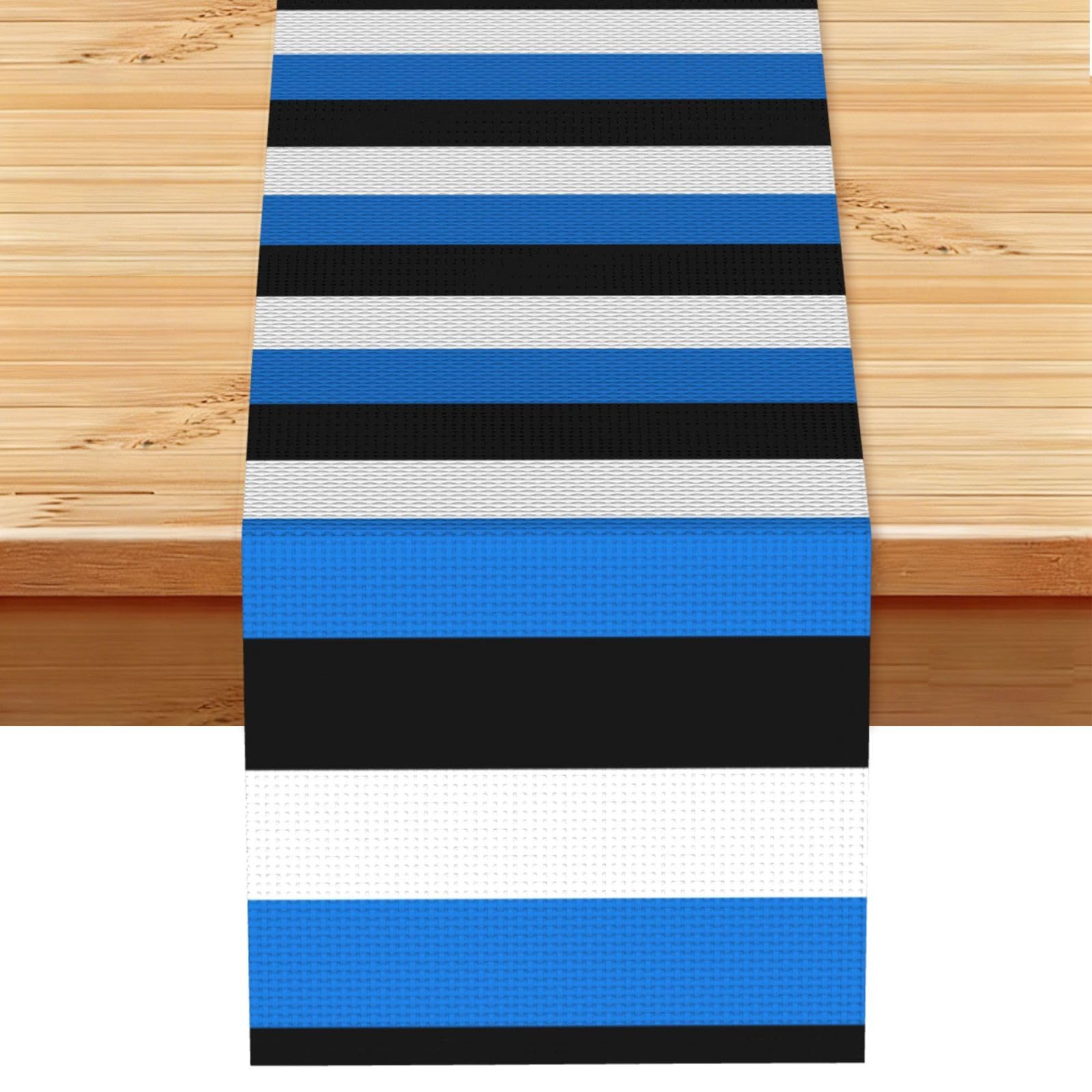 Flag of Estonia Vintage Style Table Runner 13x72in, Soft Printed Centerpieces for Tables, Kitchen, Countertops & Dining Area Home Decor