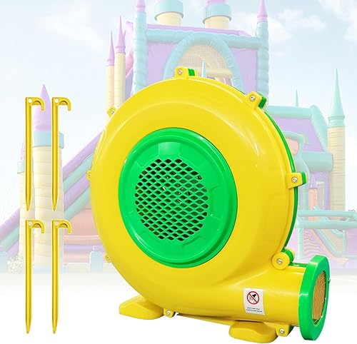 Soplador inflable de casa de rebote de 1100 vatios1.5 HP potente soplador de aire para grandes inflables, bomba de ventilador portátil de casa de