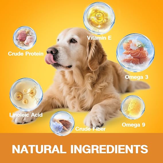 Dog Skin & Coat Chews 120 Count Omega 3, 6 & 9