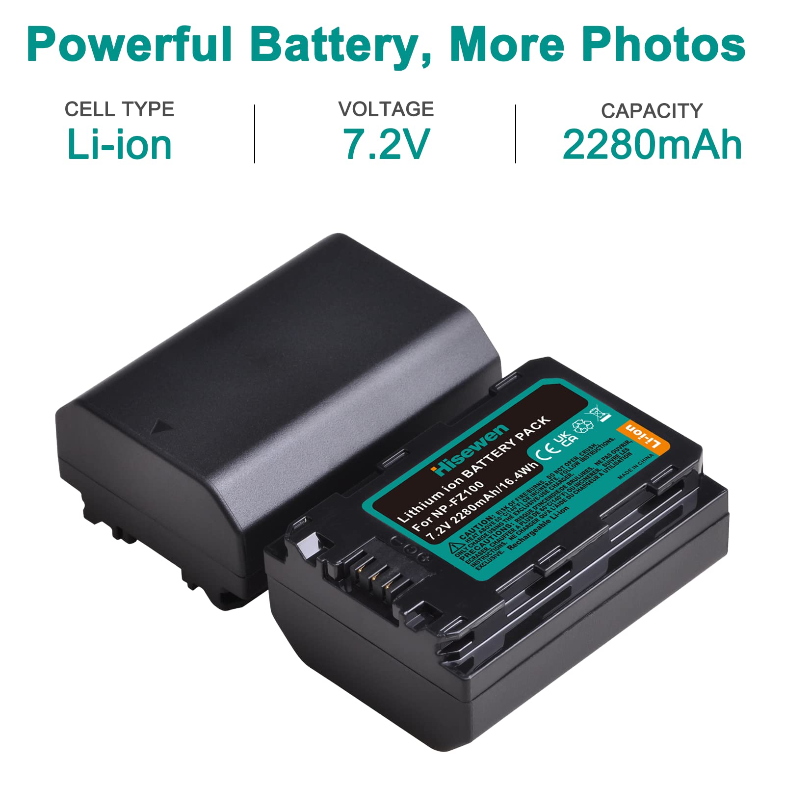 NP-FZ100 NPFZ100 Battery Charger, Hisewen Dual USB Charger Compatible With Sony Alpha A7 III, A6600, A7C, A7C II, A7CR, A7 IV, A7R III, A7R IV, A7R V, A7S III, A9, A9 II - View #6