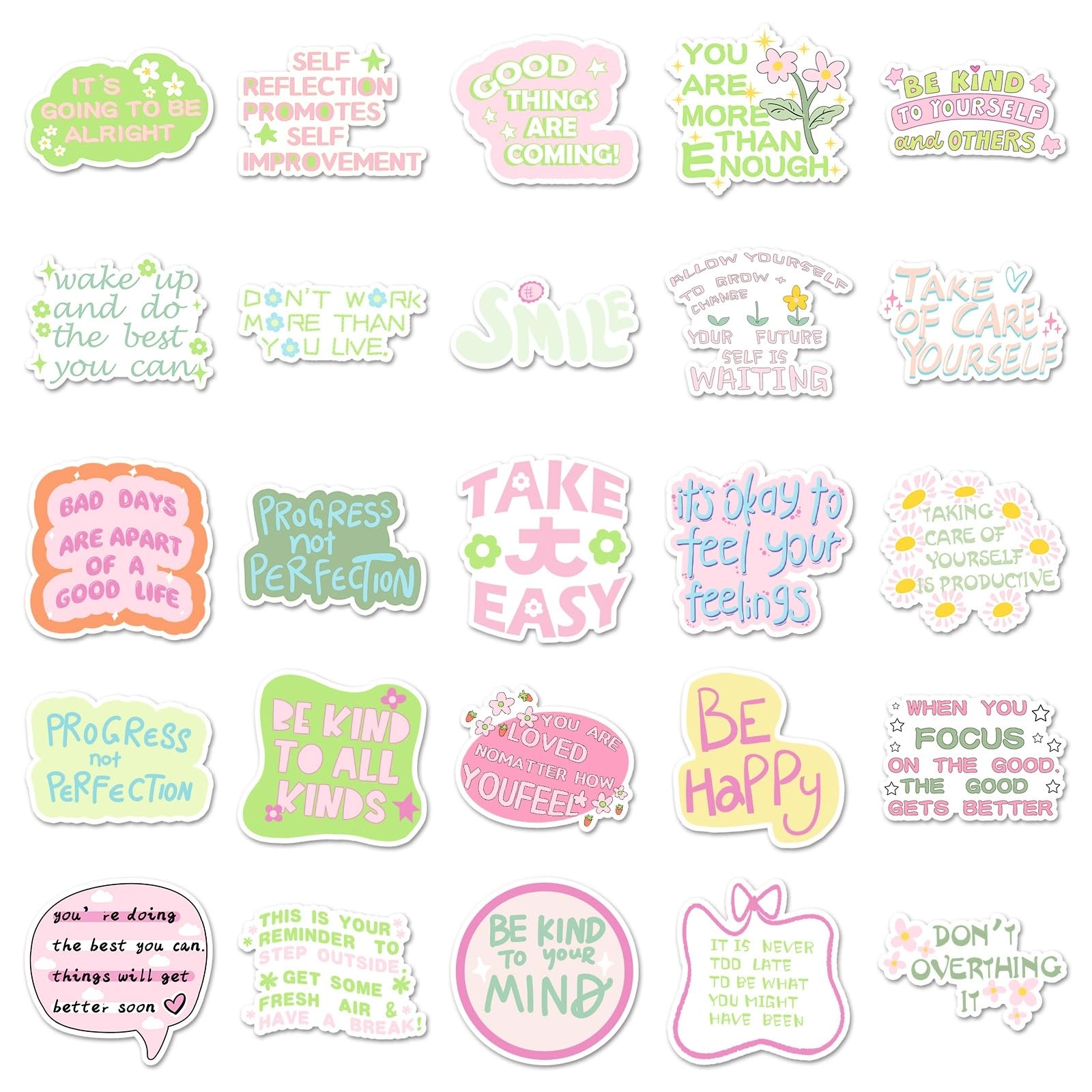 100PCS Inspirational Words Stickers for Teens Adults Students Teacher Employees Motivational Sticker Affirmation Stickers Waterproof Scrapbook Supplies Water Bottle Hydroflasks Laptops Computers - Image 4
