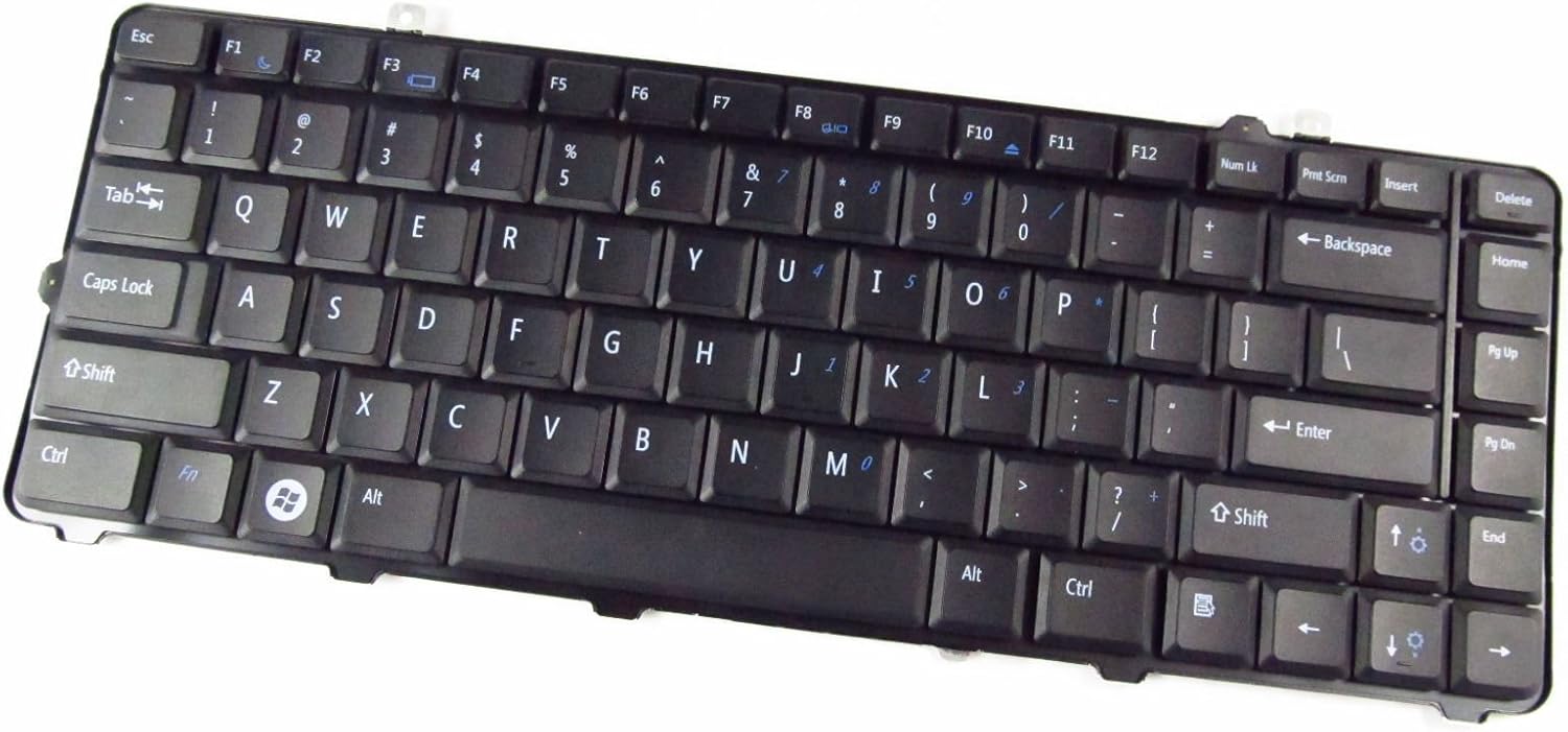 New Laptop Keyboard Replacement for Dell Studio 1535 1536 1537 PN:TR324 AEFM6U00110 V080925AS 0TR324 US Layout Black Color