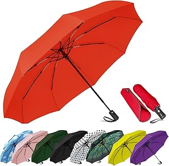 SIEPASA Umbrella for Men - Automatic Large Size Foldable Umbrella with Travel Cover for Man and women - 3 fold Windproof umbrella