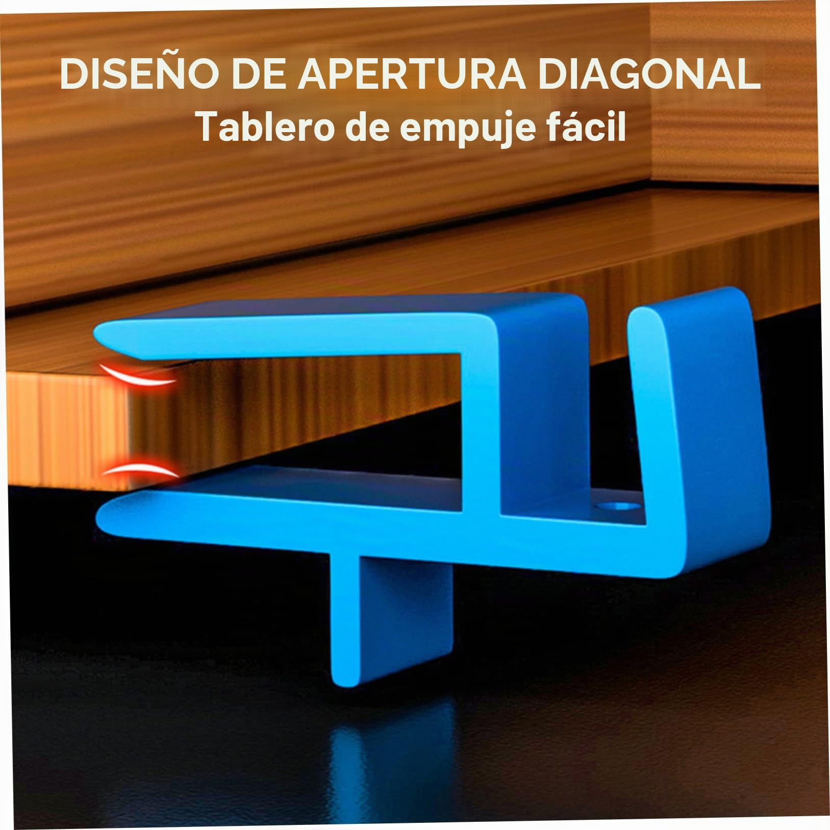 Herramientas de carpintería de 6 PC, juego de herramientas U-Scribe Jig & Scribing, plantilla de montaje en la puerta del gabinete de plástico para carpintería de carpintería, bricolaje y carpin