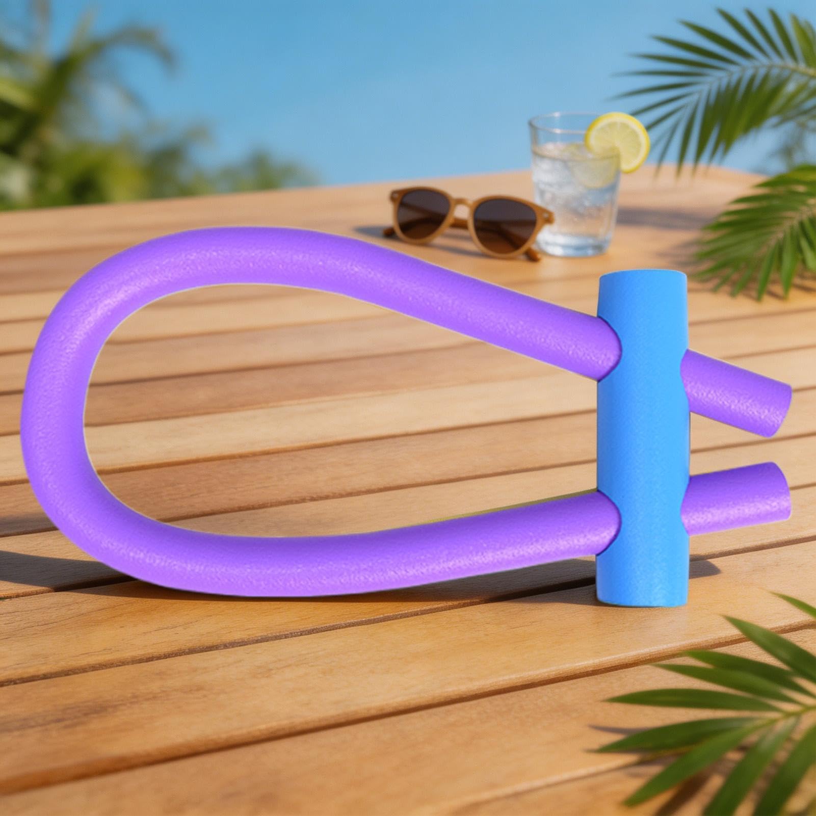 Pool Noodles Foam – galleggiante per noodle da piscina, tubi gonfiabili in morbida schiuma multiuso con connettore, noodles per piscine, connettori per noodle per sport, fitness, allenamento