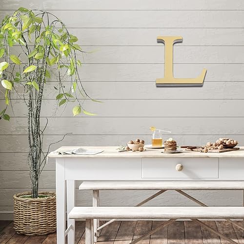 Miniatura 2 de 26 letras DIY 3D acrílico alfabeto pegatinas de pared letras autoadhesivas alfabeto arte mural hogar sala de estar (L)