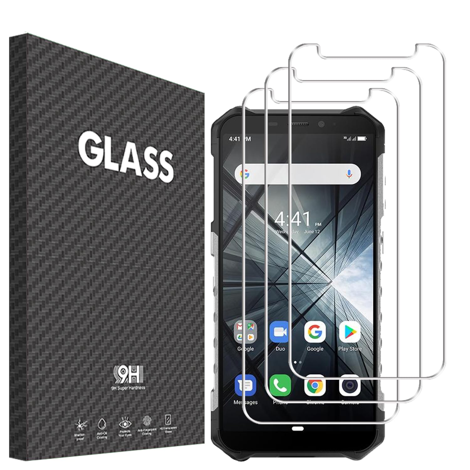 2x Panzerglas Schutzfolie Für Ulefone Armor X3 - 9H Härte, Blasenfrei & Einfach Zu Montieren