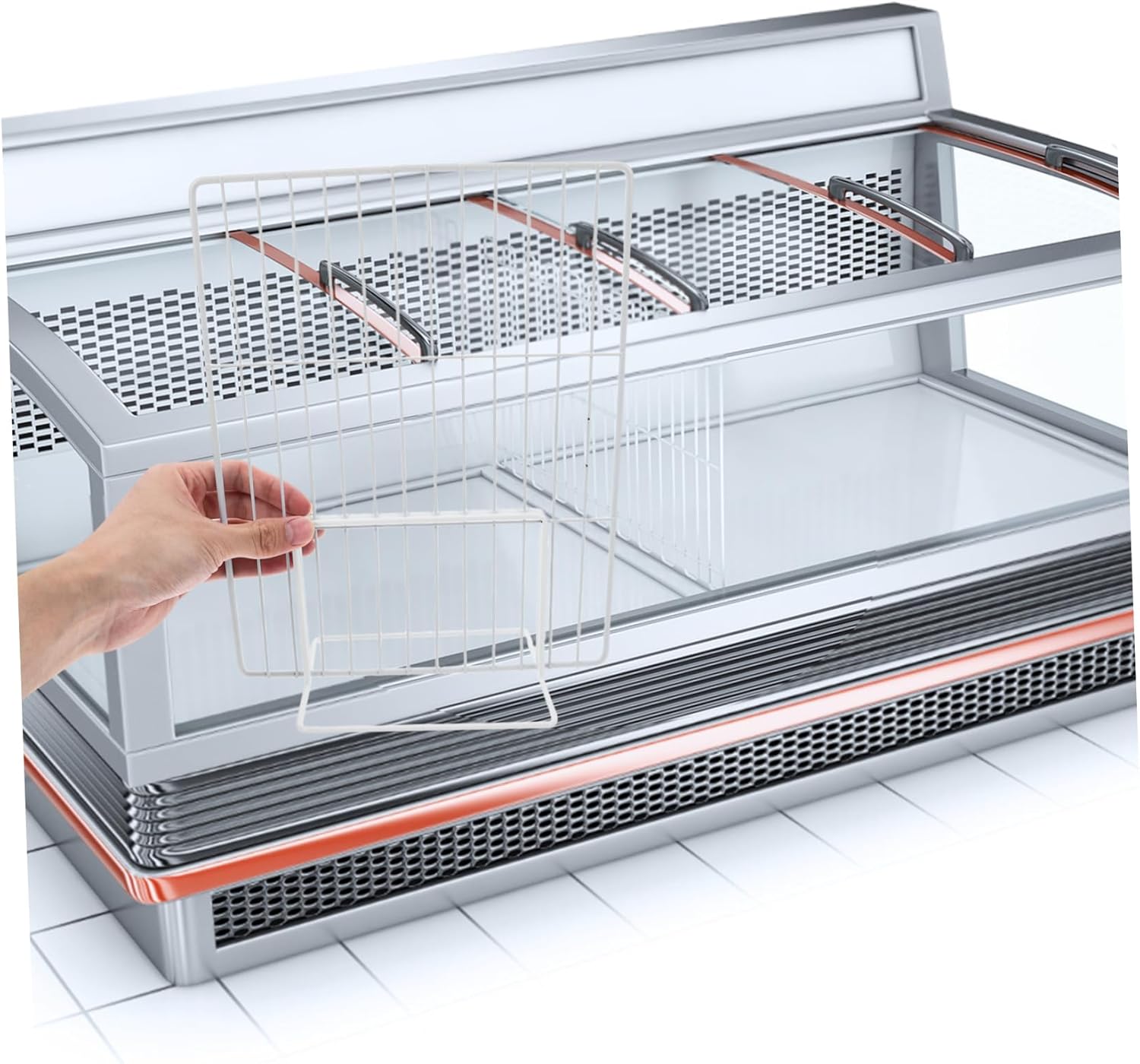 Ciieeo 2Pcs Freezer Wire Divider for Refrigerator Organization Storage Dividers for Freezer Bins for Ice Foods Maximize Space Reduce Clutter