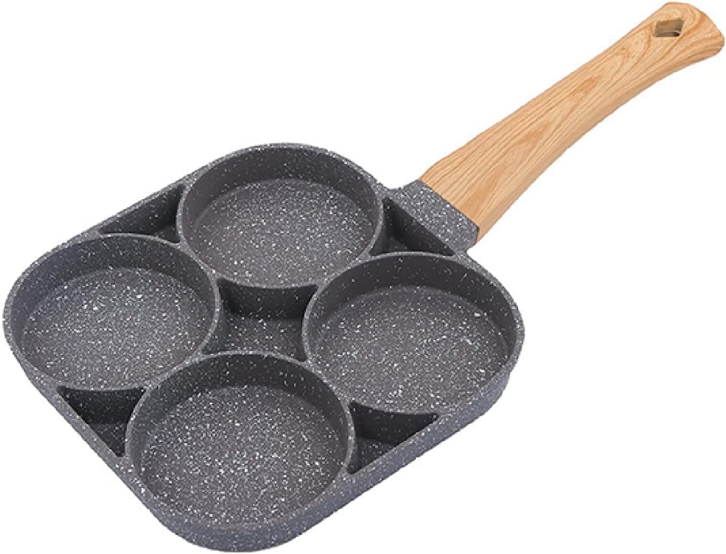 Omelet Pan,Pan Nonstick Egg Frying Pan,Four-Hole Frying Pot Pan Thickened Omelet Pan Non-Stick Egg Pancake Steak Pan Cooking Egg Ham Pans Breakfast Maker Cookware (Color : B)