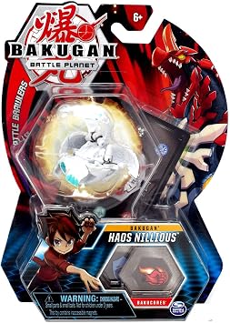 BAKUGAN, Haos Nillious, 2-inch Tall Collectible Transforming Creature, for Ages 6 and Up