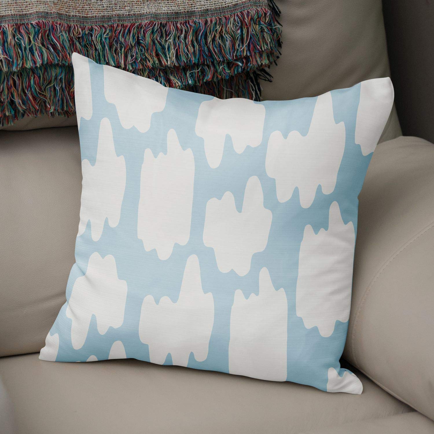 BonaMaison Fodera per Cuscino Rosso nero Cotone e Copricuscini Federa per Divano Casa Soggiorno Camera da Letto Decorazione Interni ed Esterni, Dimensioni: 50x50 - Prodotta in Turchia