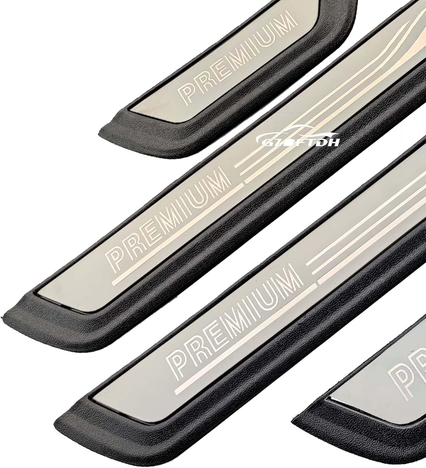 GZBFTDH Car Door Sill Scuff Protector Guard, Compatible for 2018-2022 C-HR CHR Accessories, Steel Door Entry Plate Trim
