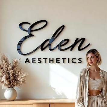 Custom Business Logo Sign, 3D Laser Cut Acrylic Letter Personalized for Wall, Salon Office Company Retail Studio Cafe Bar Club Wedding Business