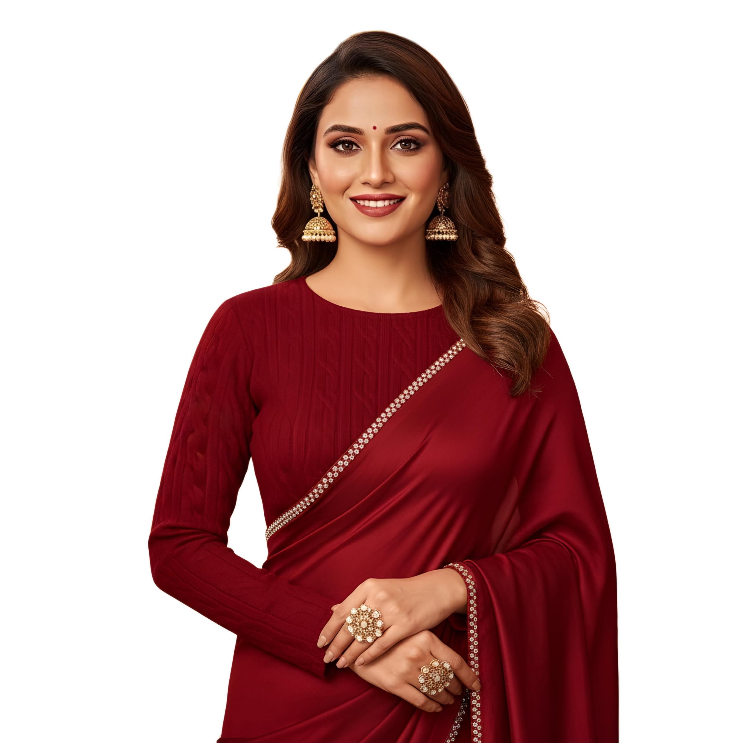 Soft Woolen Thermal Blouse for Women | Stretchable Winter Wear Full Sleeve Round Neck Pullover | Geometry Knitted Design | Free Size Up to 38 Bust-image-43