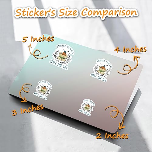 Miniatura 5 de Suriel Tea Co Spil l The Tea - Calcomanías de libro de fantasía, calcomanías de libro de fantasía, calcomanías para Kindle, asistente de agua,