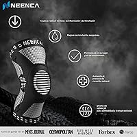 Vista 6 de NEENCA Rodillera profesional para aliviar el dolor, soporte médico de rodilla con almohadilla de rótula y estabilizadores laterales, rodillera