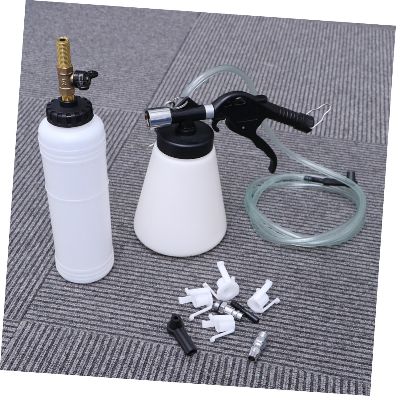 Mikinona Kit de Purga de Líquido de Frenos para Automóvil Bomba de Plástico de Gran Capacidad y Operación Sencilla para Taller y Sangrado de Frenos en Motocicletas