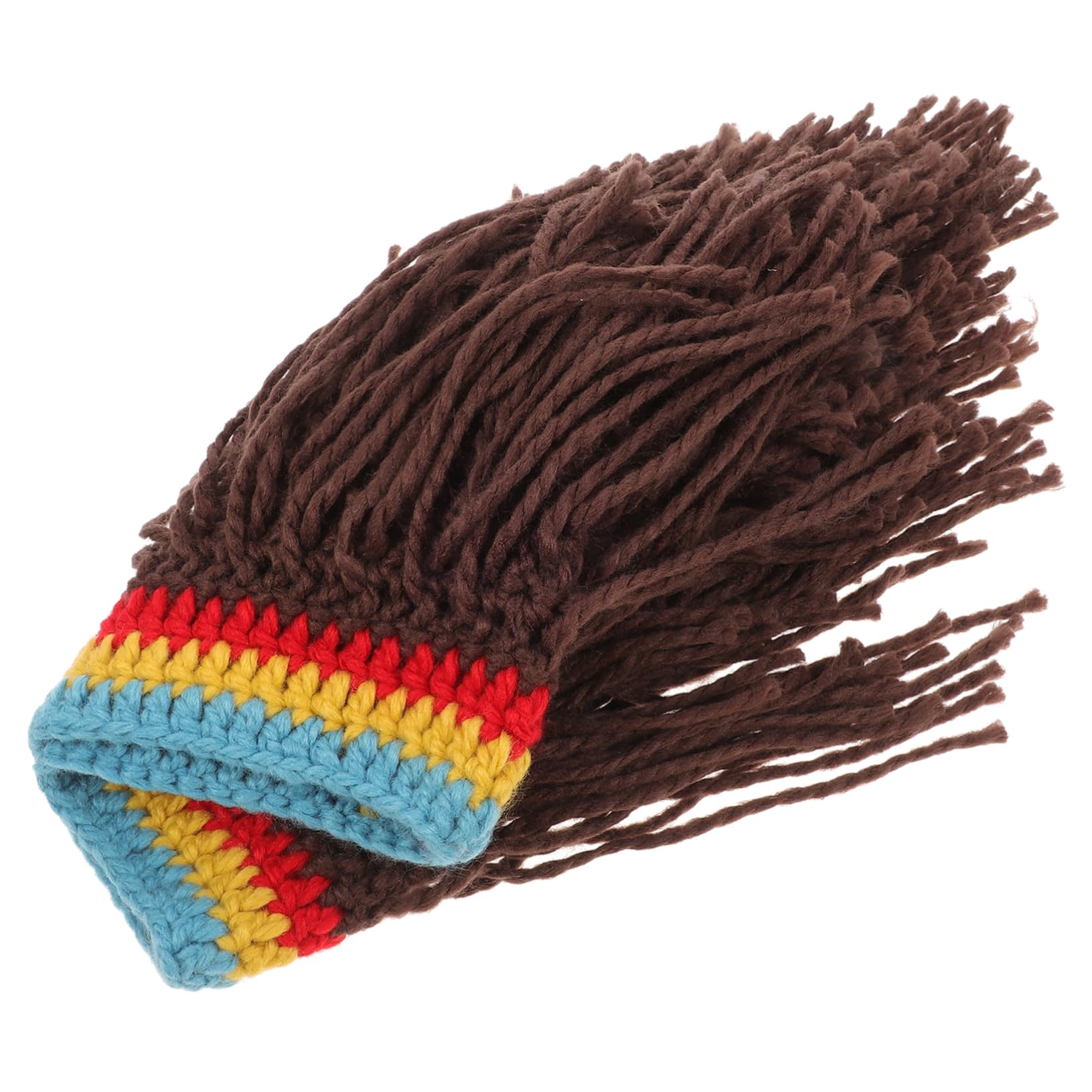 PRETYZOOM Knitted Warm Hat Reggae Wig Cap for Men Women Fashionable Party Headwear