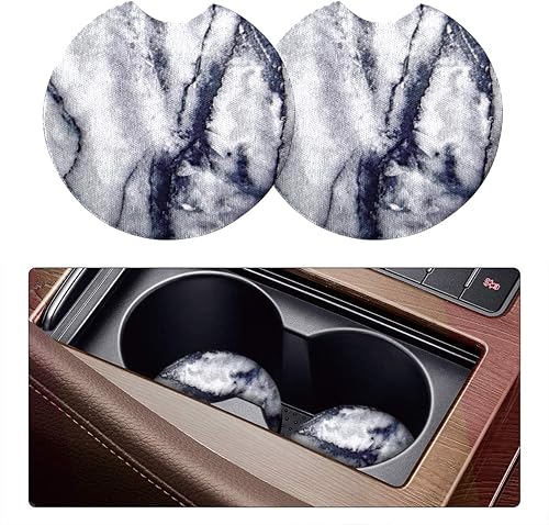 Miniatura 11 de Paquete de 2 posavasos absorbentes para automóvil para bebidas, 2.75 pulgadas, bonitos portavasos de automóvil para mujeres, portavasos extraíbles