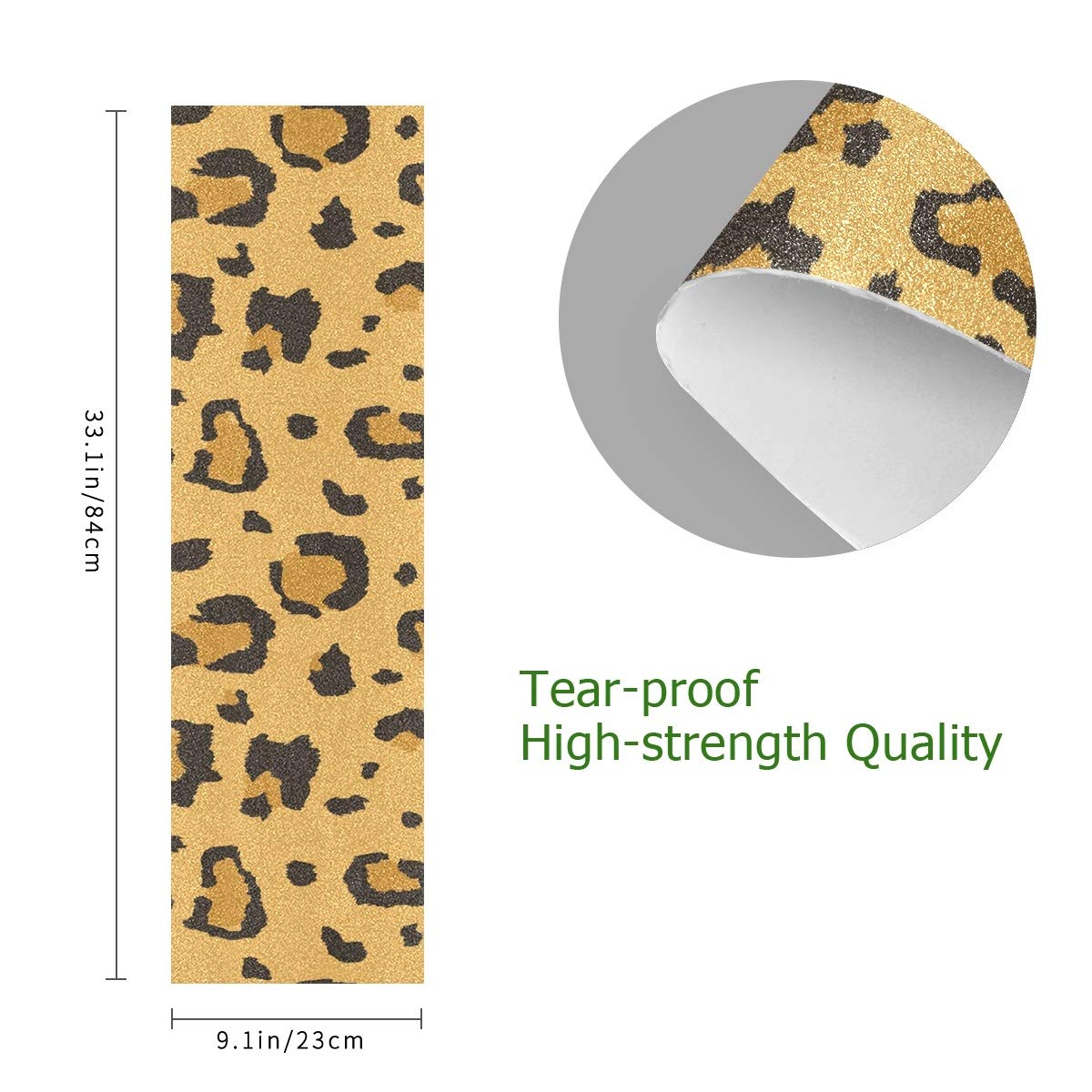 Grip Tape Imprimé Léopard Pour Skateboard/longboard – Adhésif Antidérapant, Sans Bulles, Personnalisable