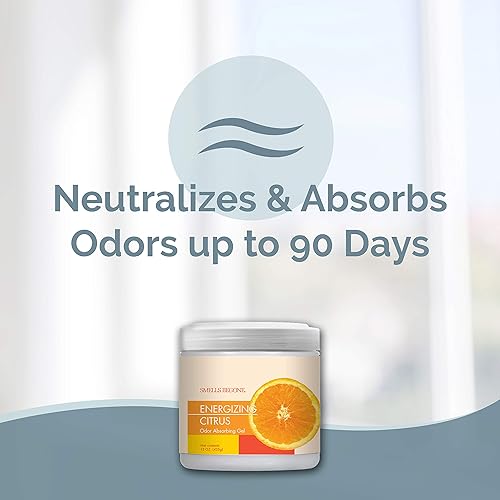 Miniatura 2 de Smells Begone - Gel absorbente de olores ambientador. Fabricado con aceites esenciales naturales, paquete de 2 unidades (15 onzas)