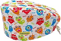 Vista 19 de Print Scrub Caps - Sombrero perfecto para enfermeras, médicos y EMTs..
