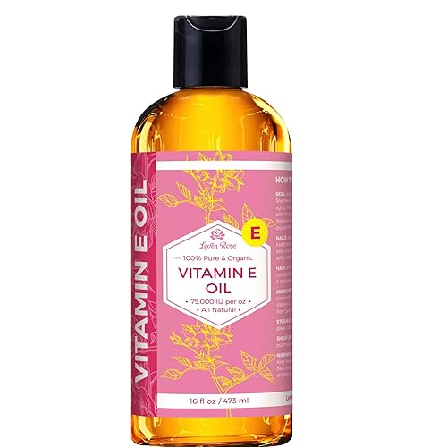 Miniatura 7 de Aceite de vitamina E de Leven Rose 100 natural orgánico aceite de vitamina E puro para piel cara cabello uñas y cicatrices 75000 UI por onza 4 onzas
