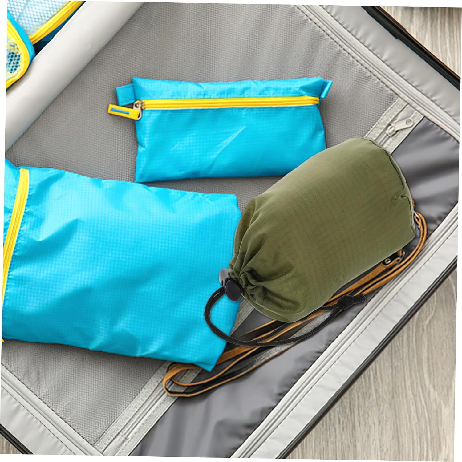 Hemoton Nylon Compression Stuff Sack Storage for Outdoor Adventures for Camping Hiking Compact Durable Raincoat Organizer Gear