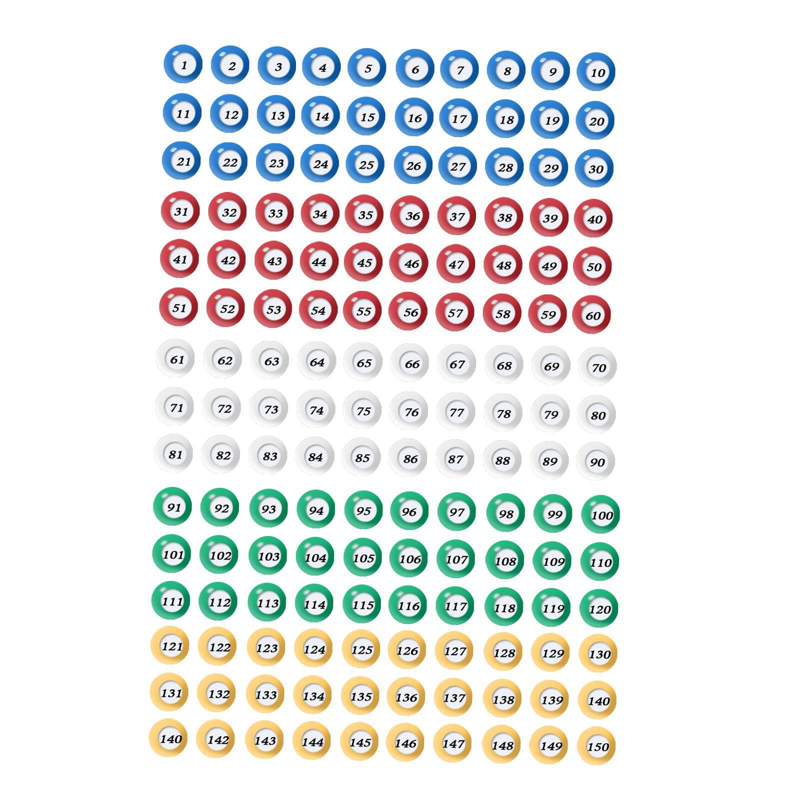 Palline da gioco con numeri Palline da gioco per bingo Progettate per giochi Compleanni ed eventi della comunità Lotteria Multicolore Durata Festa di compleanno