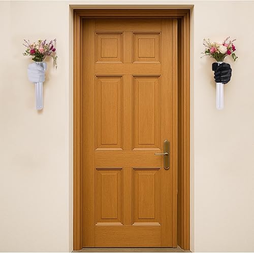 Miniatura 3 de 2 piezas de esculturas de pared, florero de manos para decoración del hogar, escultura artística de montaje en pared, estatua de arte de pared