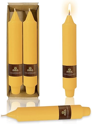 Miniatura 7 de Velas de cera de abeja 100% pura de 10 pulgadas, hechas a mano, sin perfume, paquete de 2 velas en espiral de cera de abejas orgánicas sin humo para