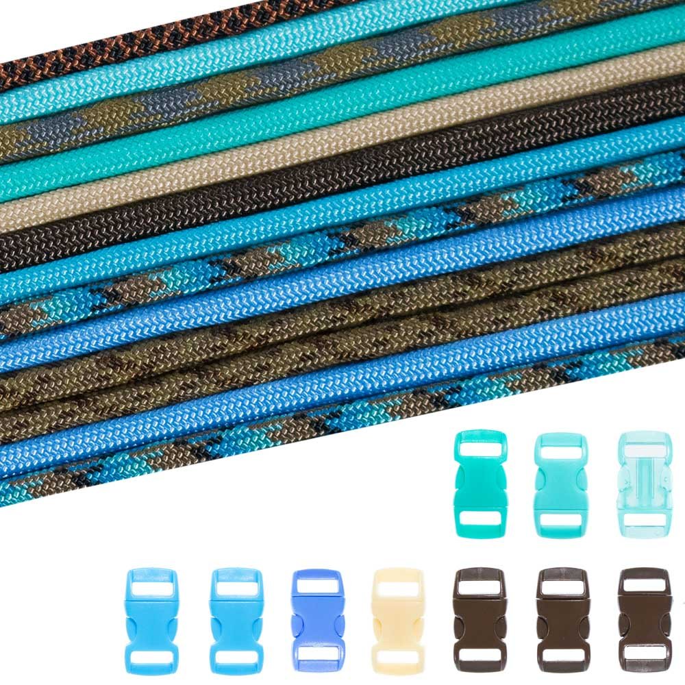 PARACORD PLANET 550lb Type III Paracord Combo Crafting Kits with Buckles — view 18