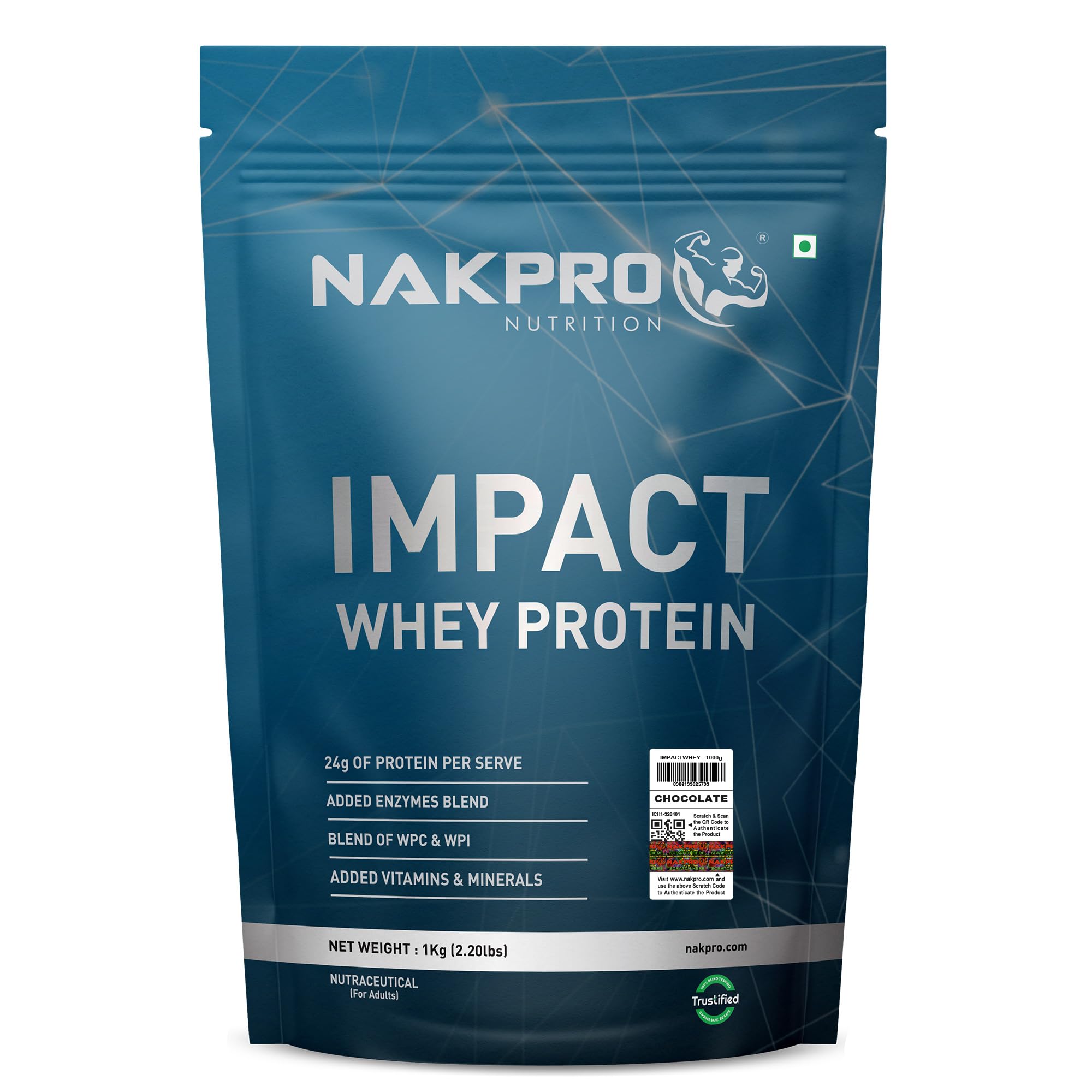 Nakpro Impact 1kg Chocolate + Creatine 100g Blueberry-picture-31