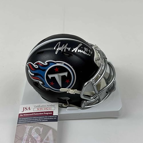 AutographedSigned Jeffery Simmons Tennessee Titans Mini Football Helmet JSA COA