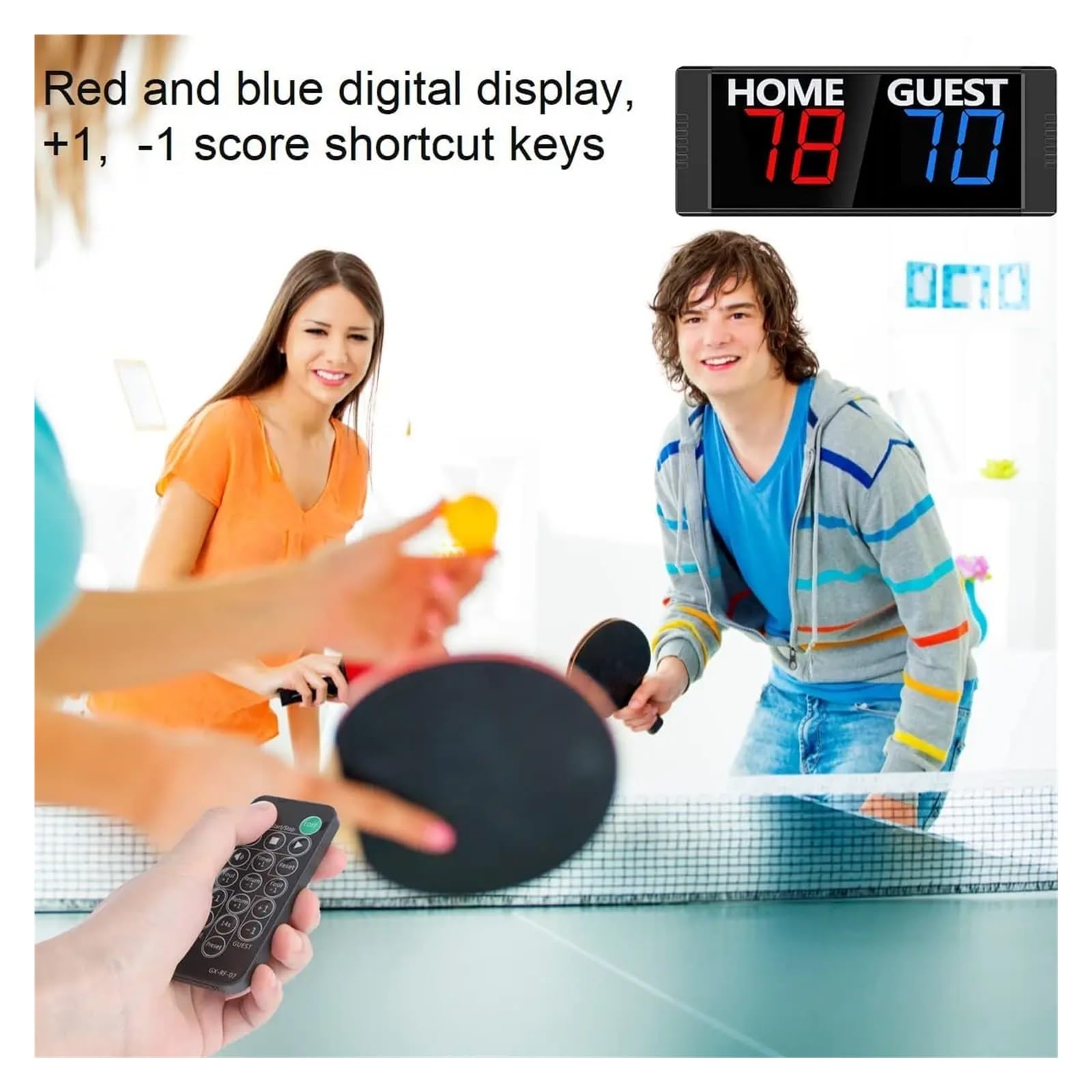 Tragbare Fitnessuhr Score Keeper Portable Led Digital Electronic Scoreboard With Remote For Sports Games Volleyball Table Tennis Ball