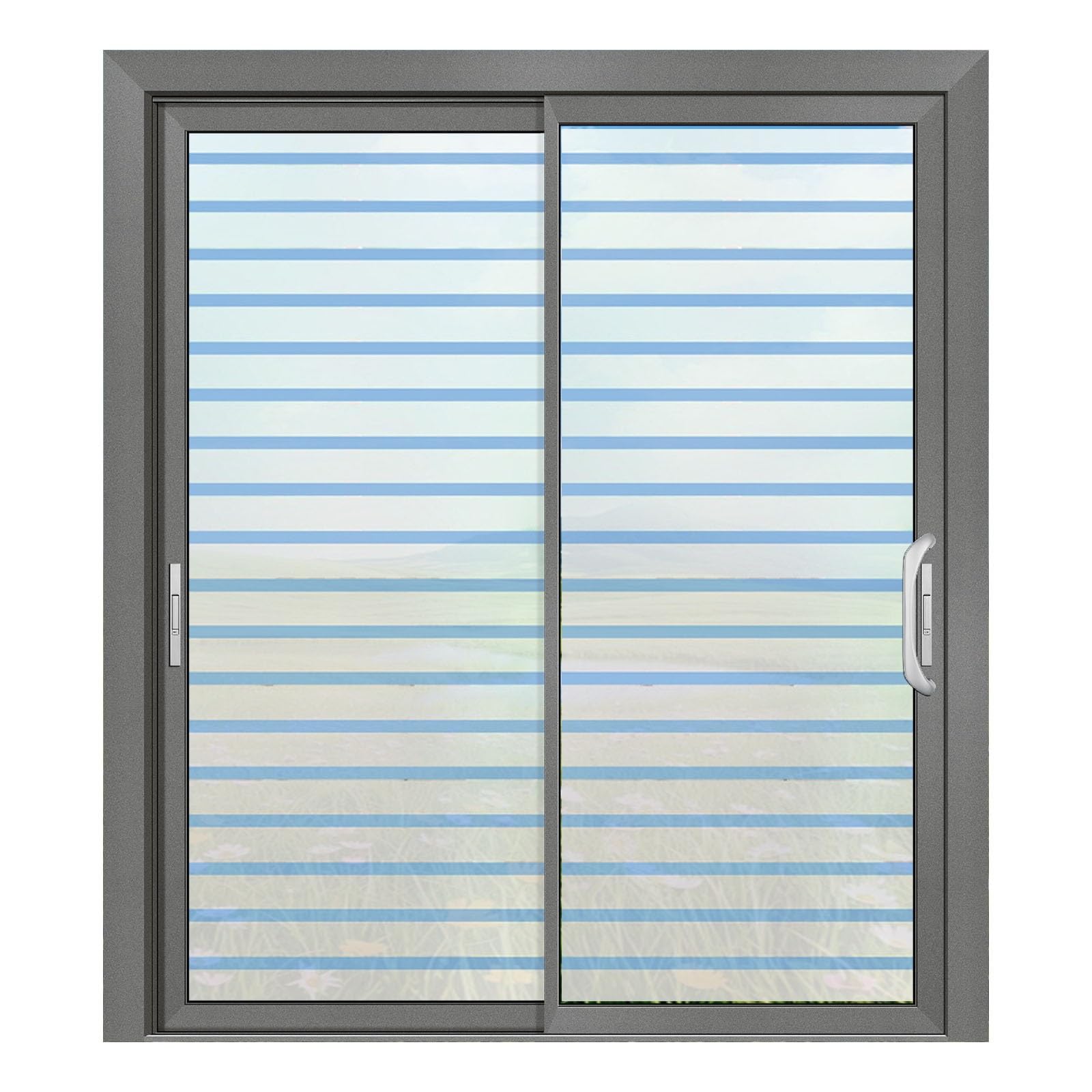 Folia Szklana Folia Okienna 152 x 600 cm Nieprzezroczyste Blokowanie Światła UV Odblaskowa Chroniąca Prywatność Do Szklanych Okien Do Domu I Biura, Żaluzje
