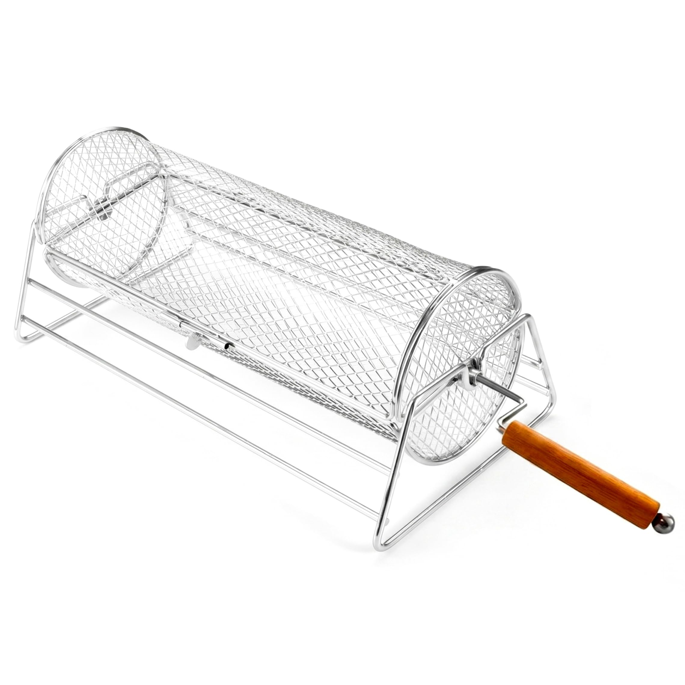 Panier de gril roulant en maille pour réussir la cuisson du poisson