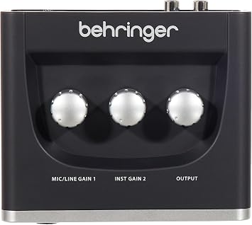 Behringer U-PHORIA STUDIO Complete Recording/Podcasting Bundle with USB Audio Interface, Condenser Microphone, Studio Headphones and More