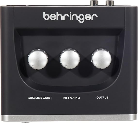 Behringer U-PHORIA STUDIO Complete Recording/Podcasting Bundle with USB Audio Interface, Condenser Microphone, Studio Headphones and More